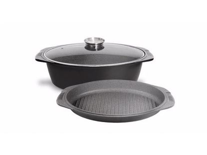 تصویر تابه مرغ و ماهی MGS سایز 38 سه تیکه